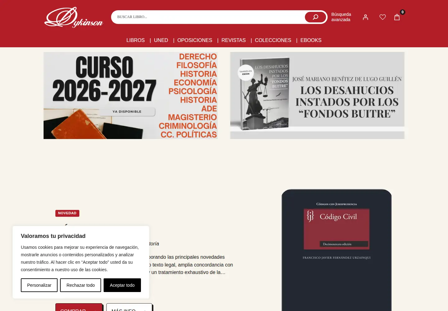 Screenshot of dykinson.com