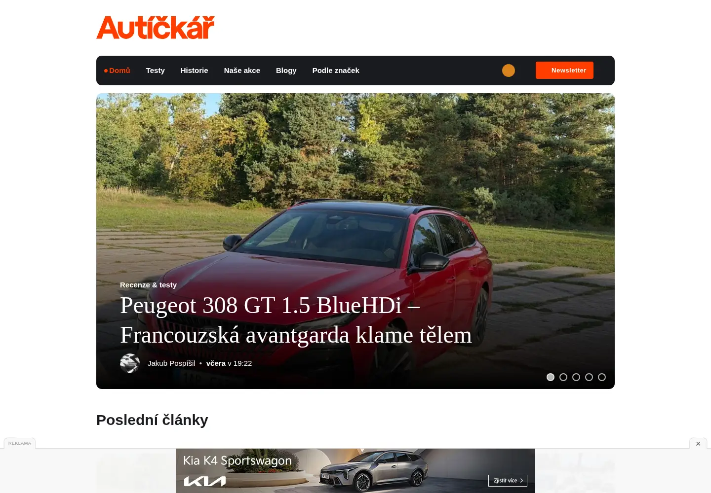 Screenshot of autickar.cz