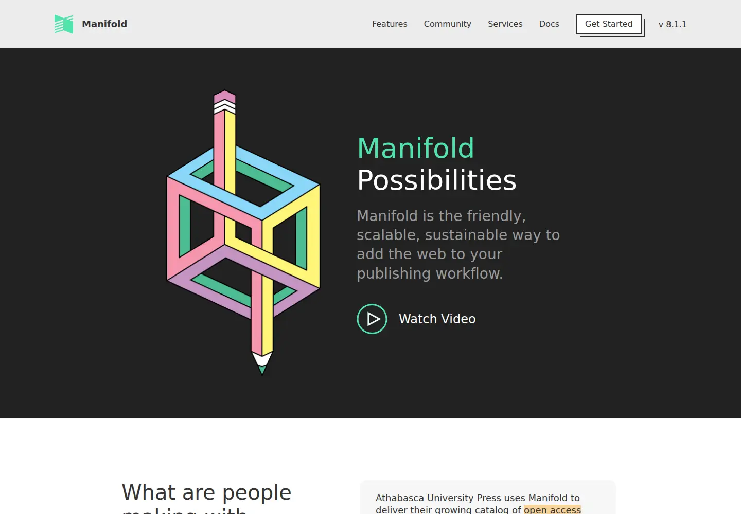 Screenshot of manifoldapp.org