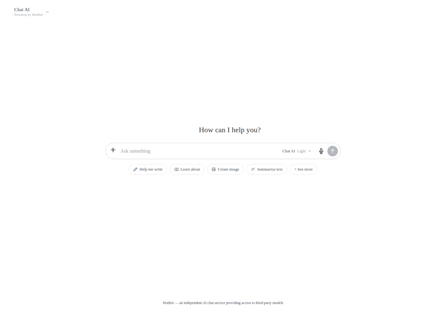 Screenshot of hotbot.com