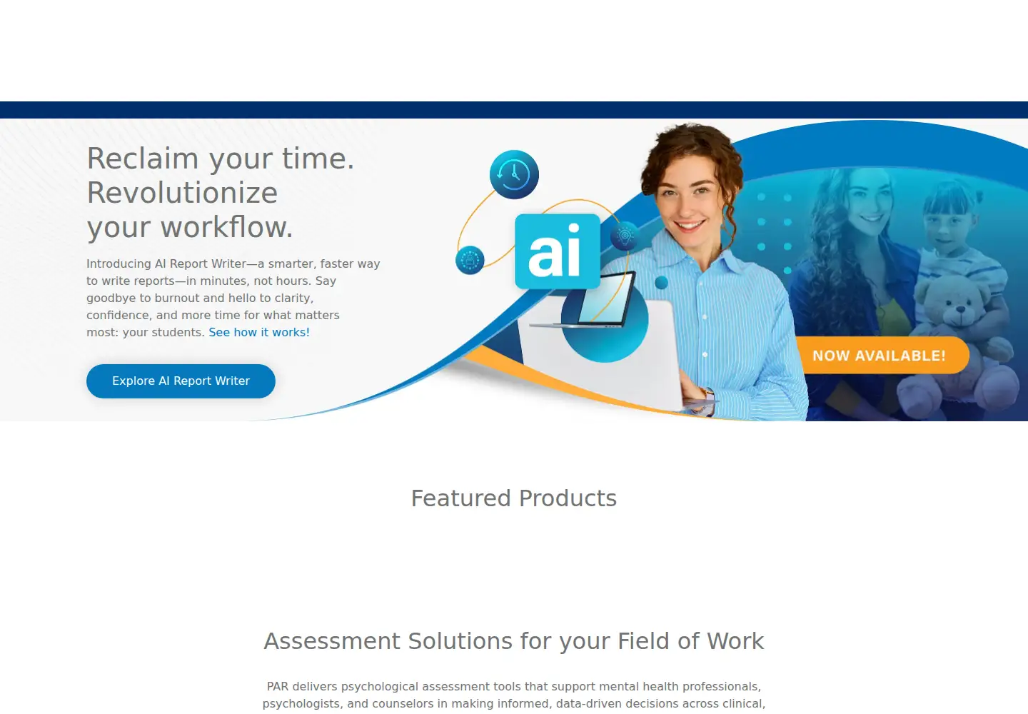 Screenshot of parinc.com