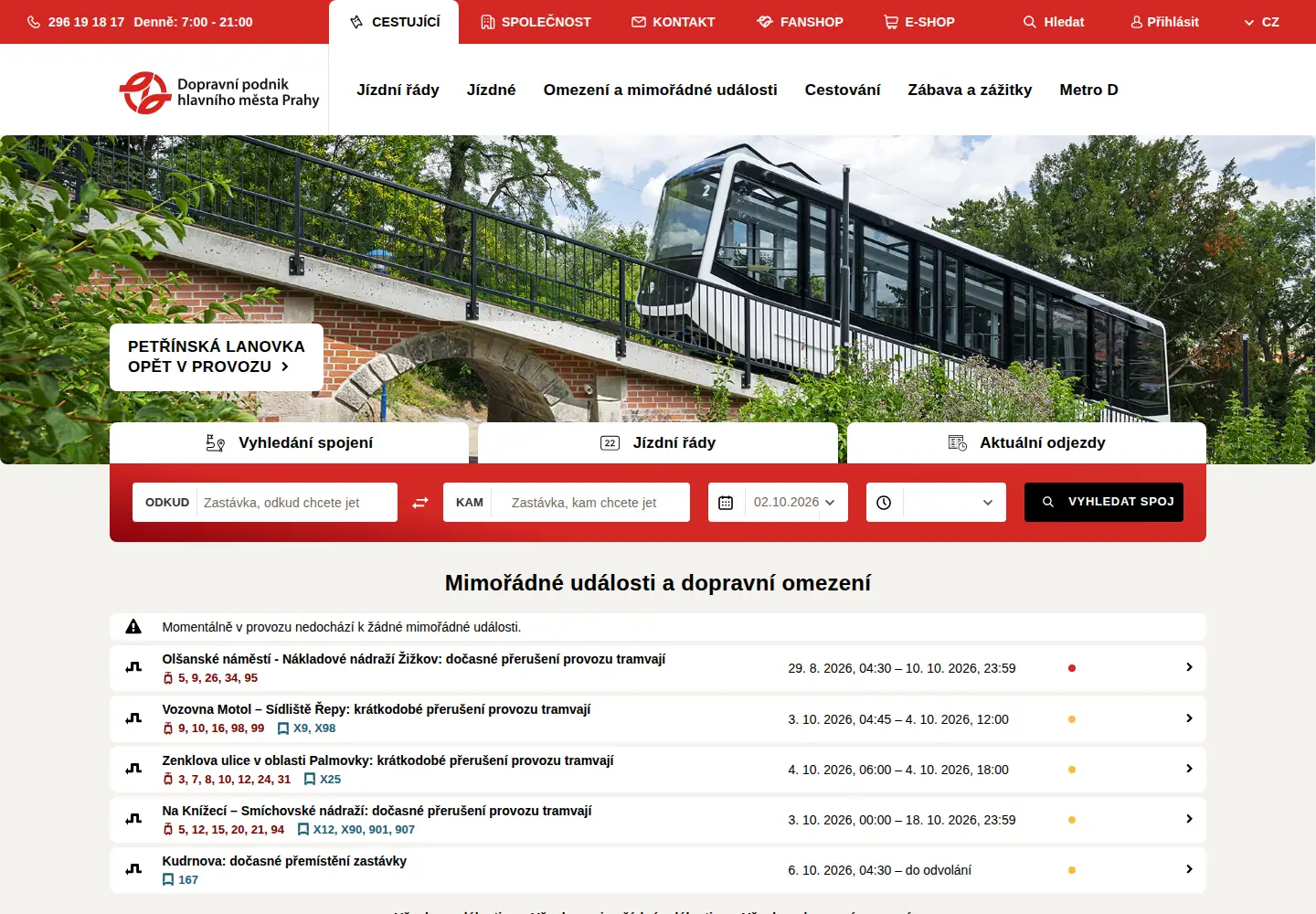 Screenshot of dpp.cz
