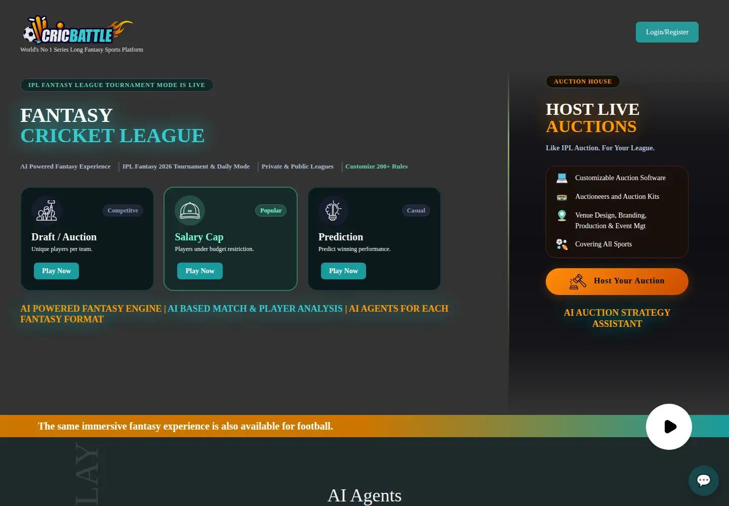 Screenshot of cricbattle.com