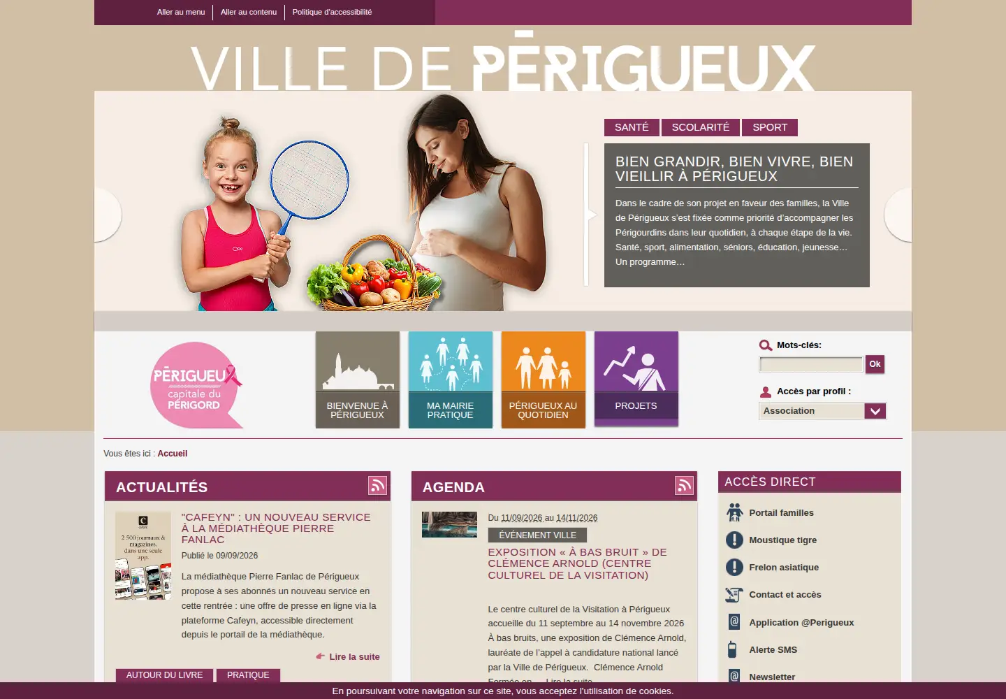 Screenshot of perigueux.fr