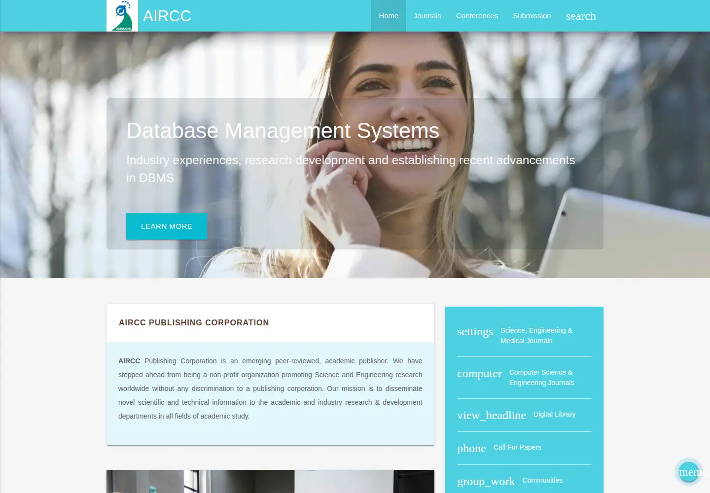 Screenshot of airccse.org