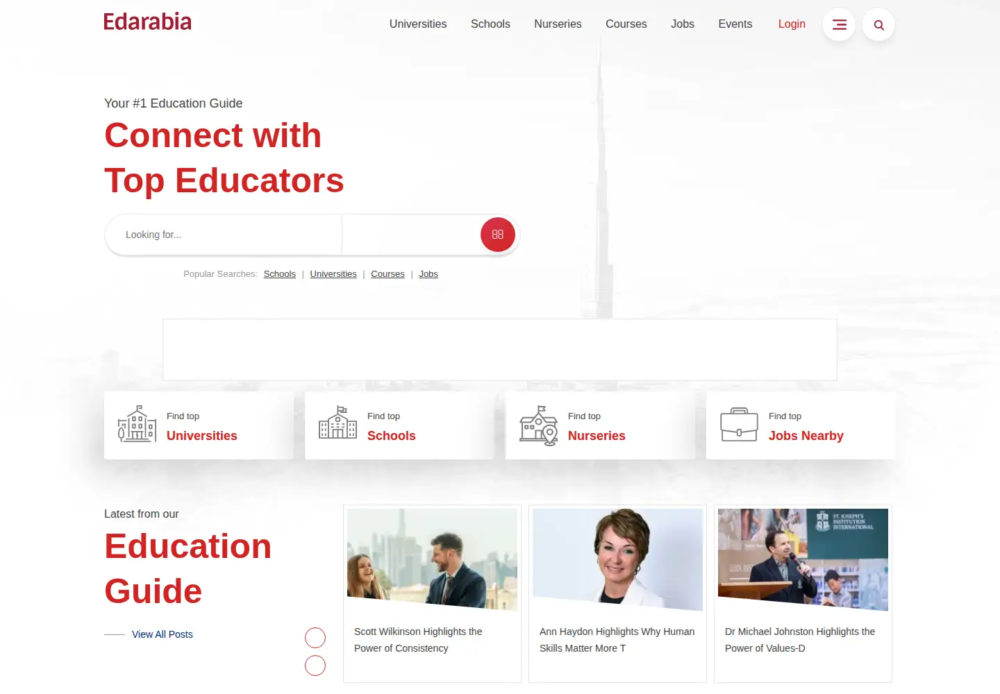 Screenshot of edarabia.com