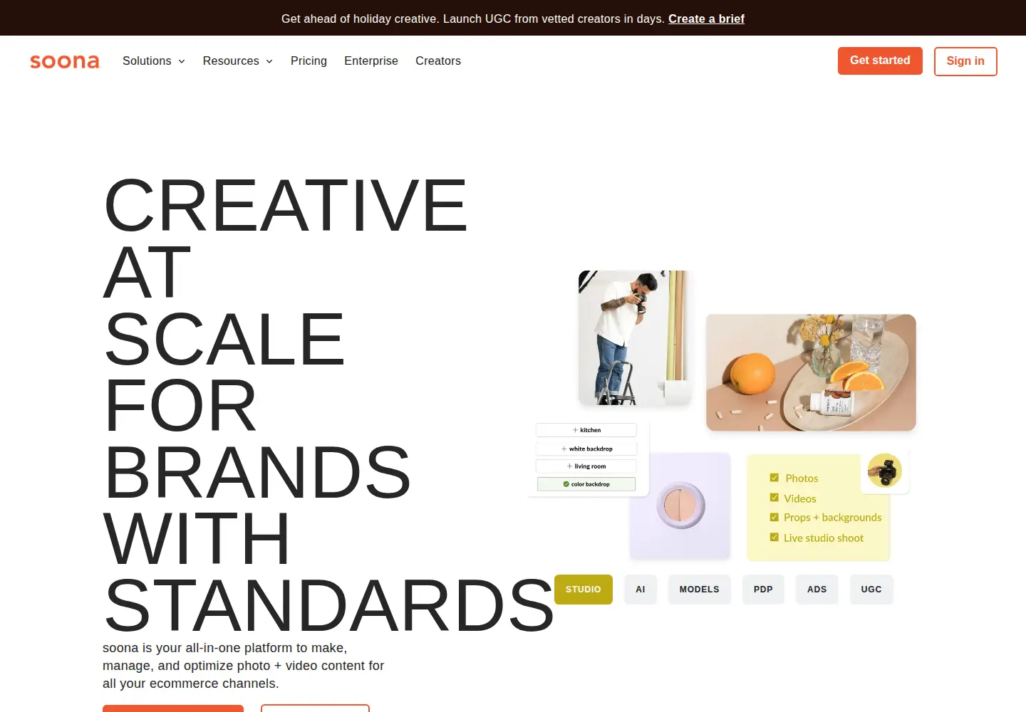 Screenshot of soona.co