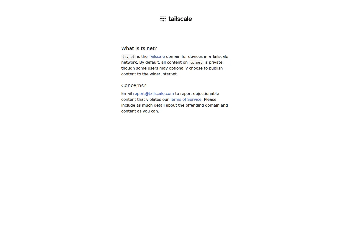 Screenshot of ts.net