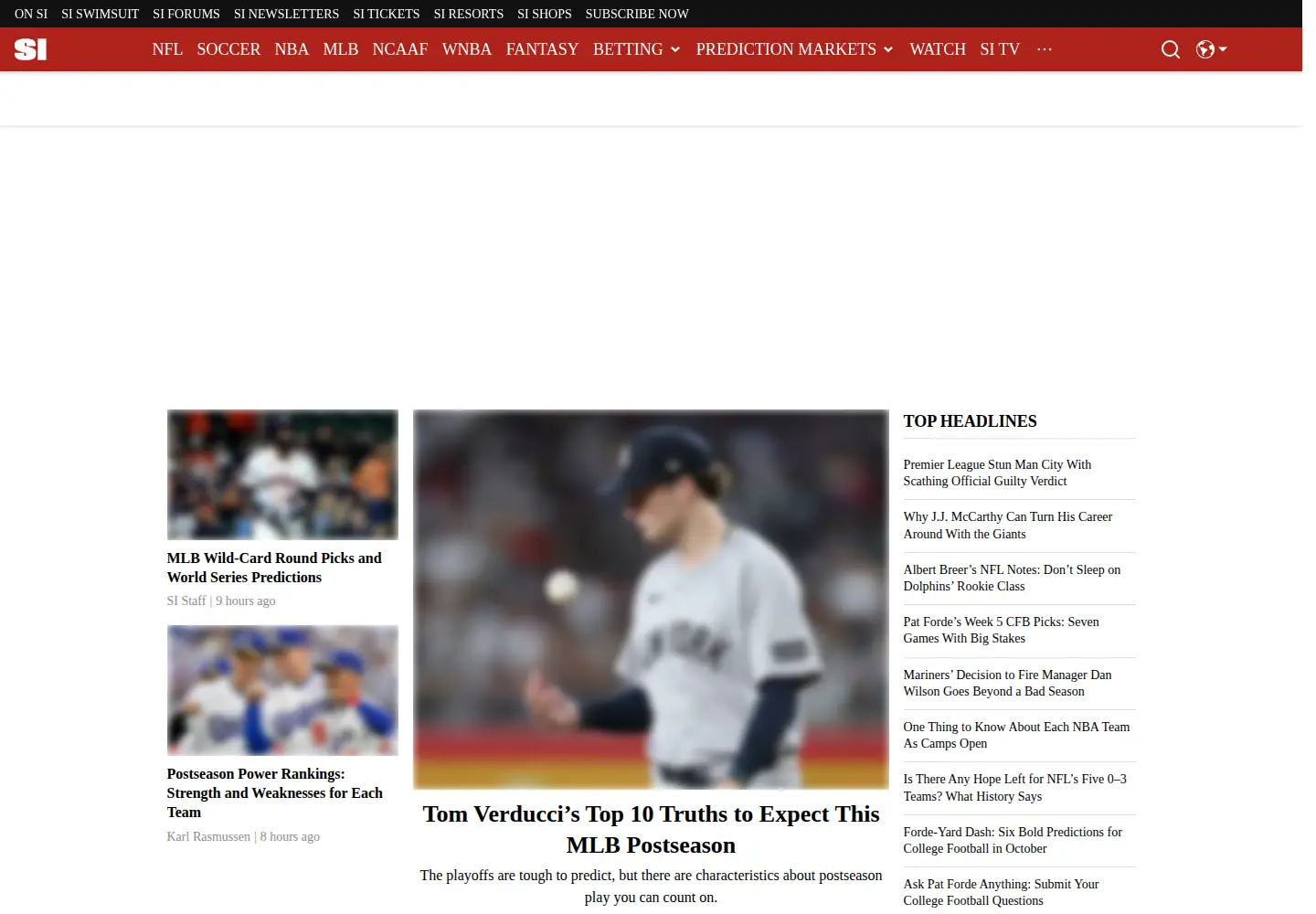 Screenshot of si.com