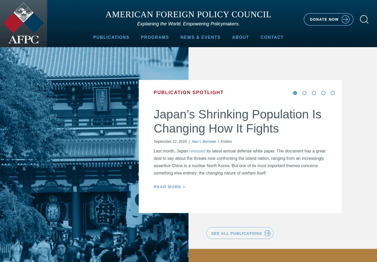 Screenshot of afpc.org