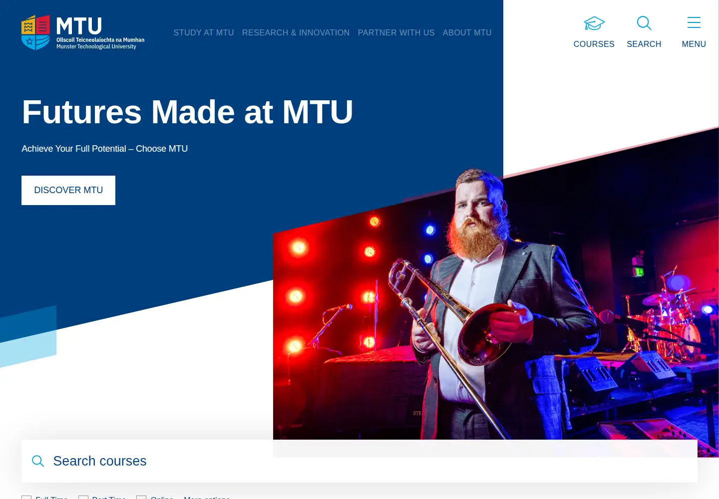 Screenshot of mtu.ie