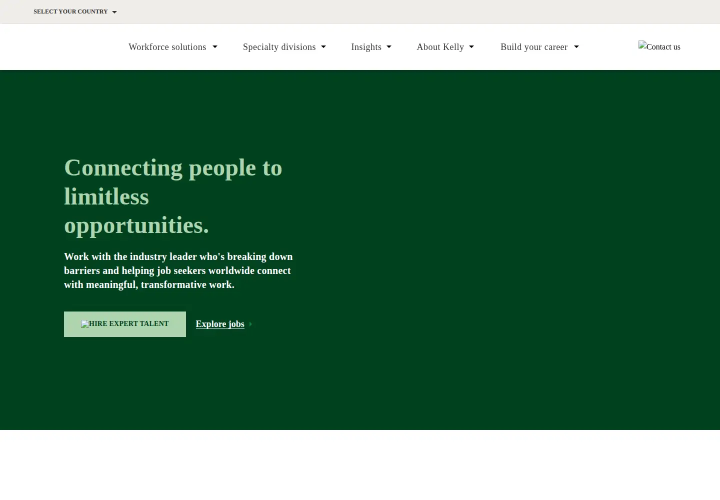 Screenshot of kellyservices.com