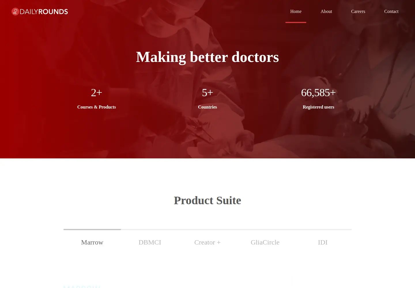 Screenshot of dailyrounds.org