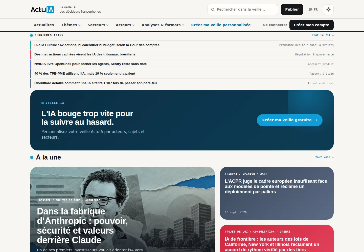 Screenshot of actuia.com