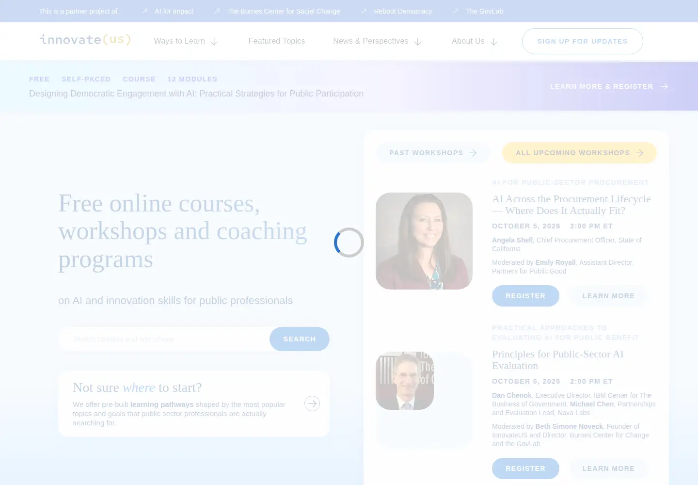Screenshot of innovate-us.org