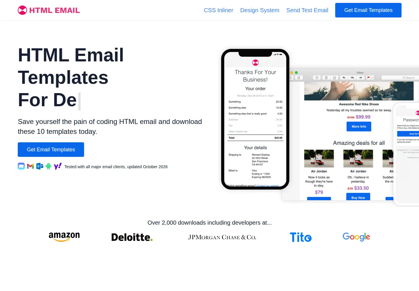 Screenshot of htmlemail.io