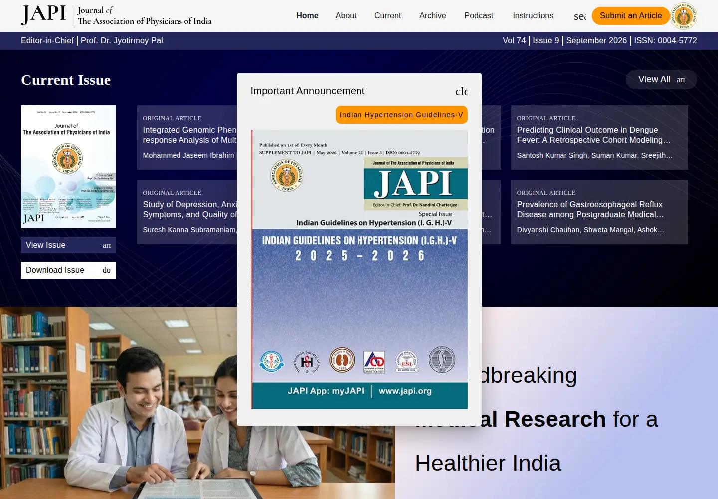 Screenshot of japi.org