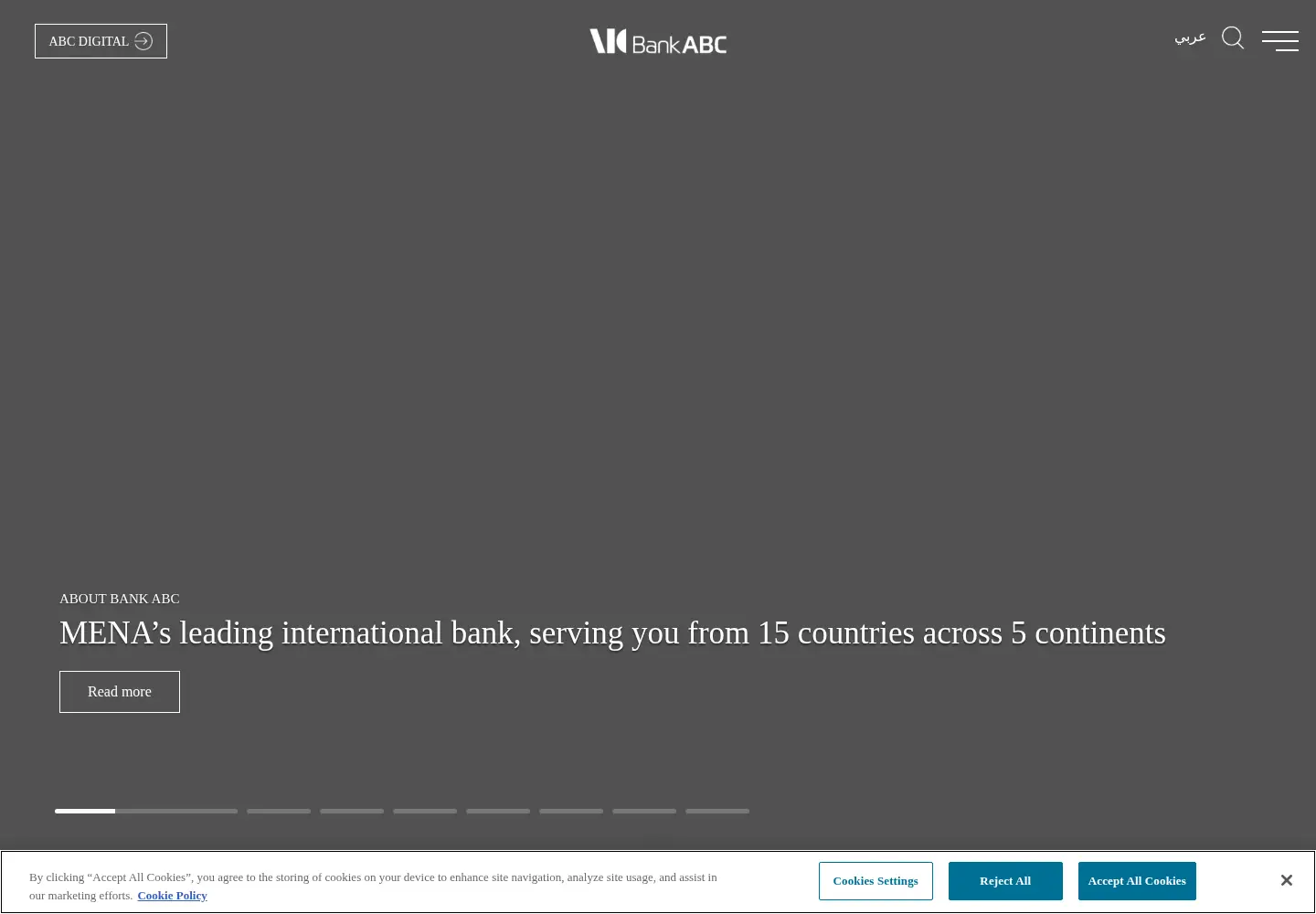 Screenshot of bank-abc.com