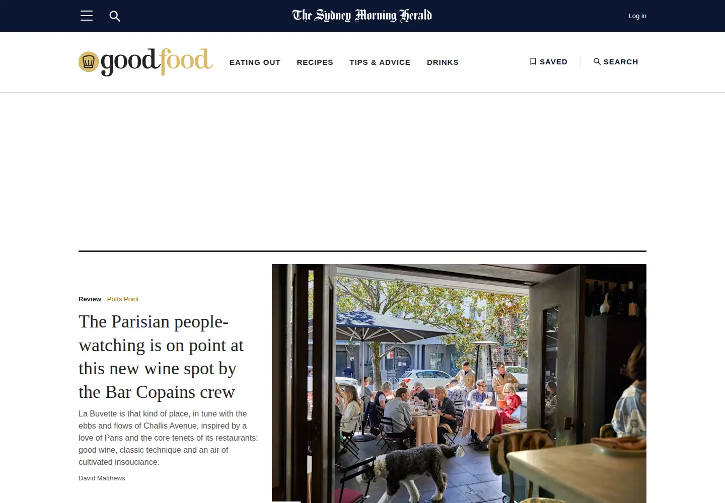 Screenshot of goodfood.com.au