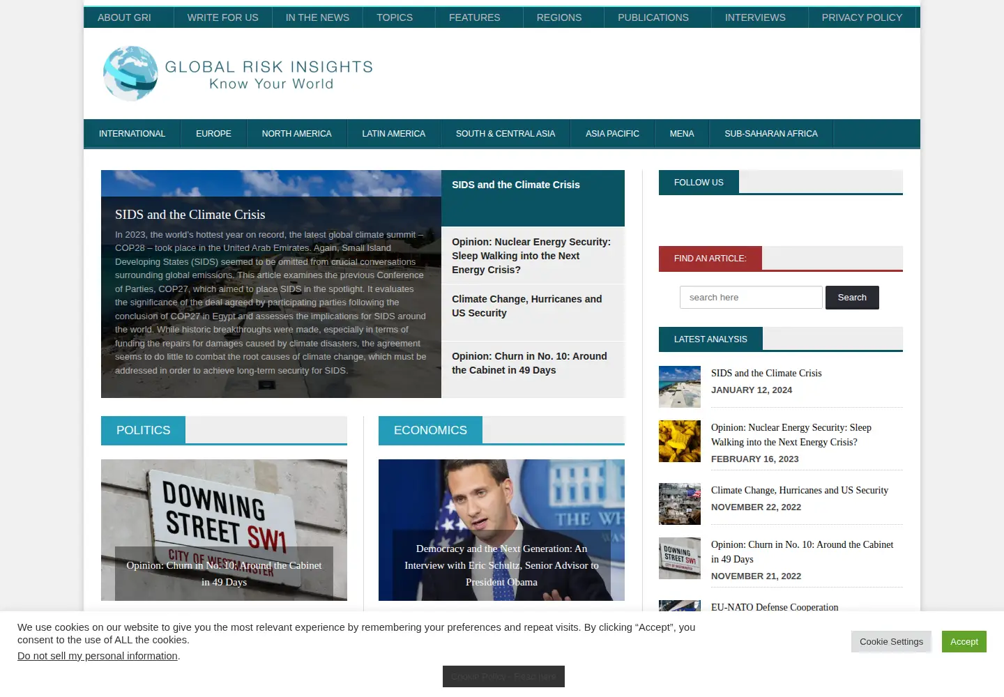 Screenshot of globalriskinsights.com