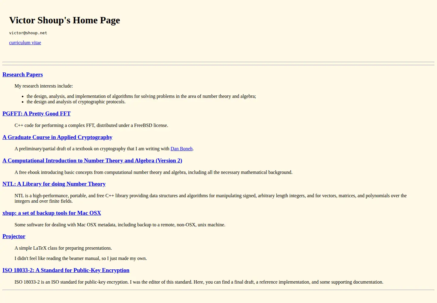 Screenshot of shoup.net
