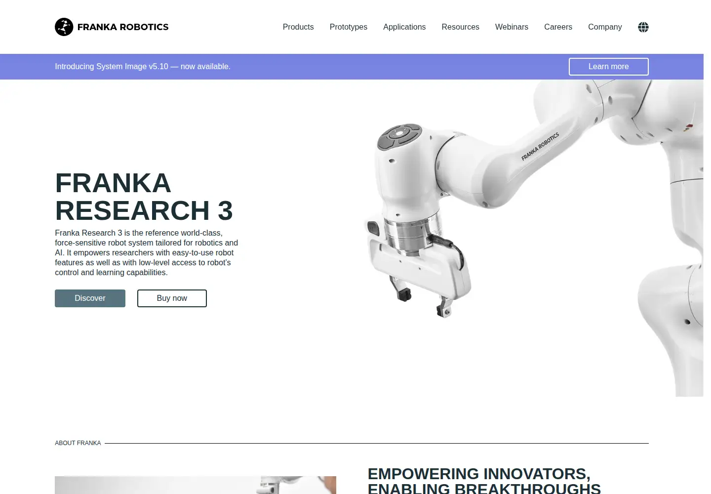 Screenshot of franka.de