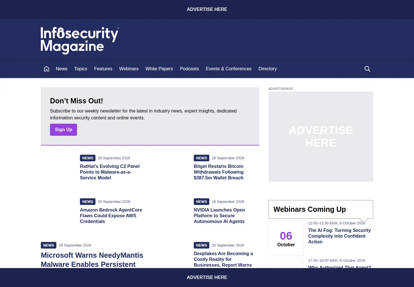 Screenshot of infosecurity-magazine.com
