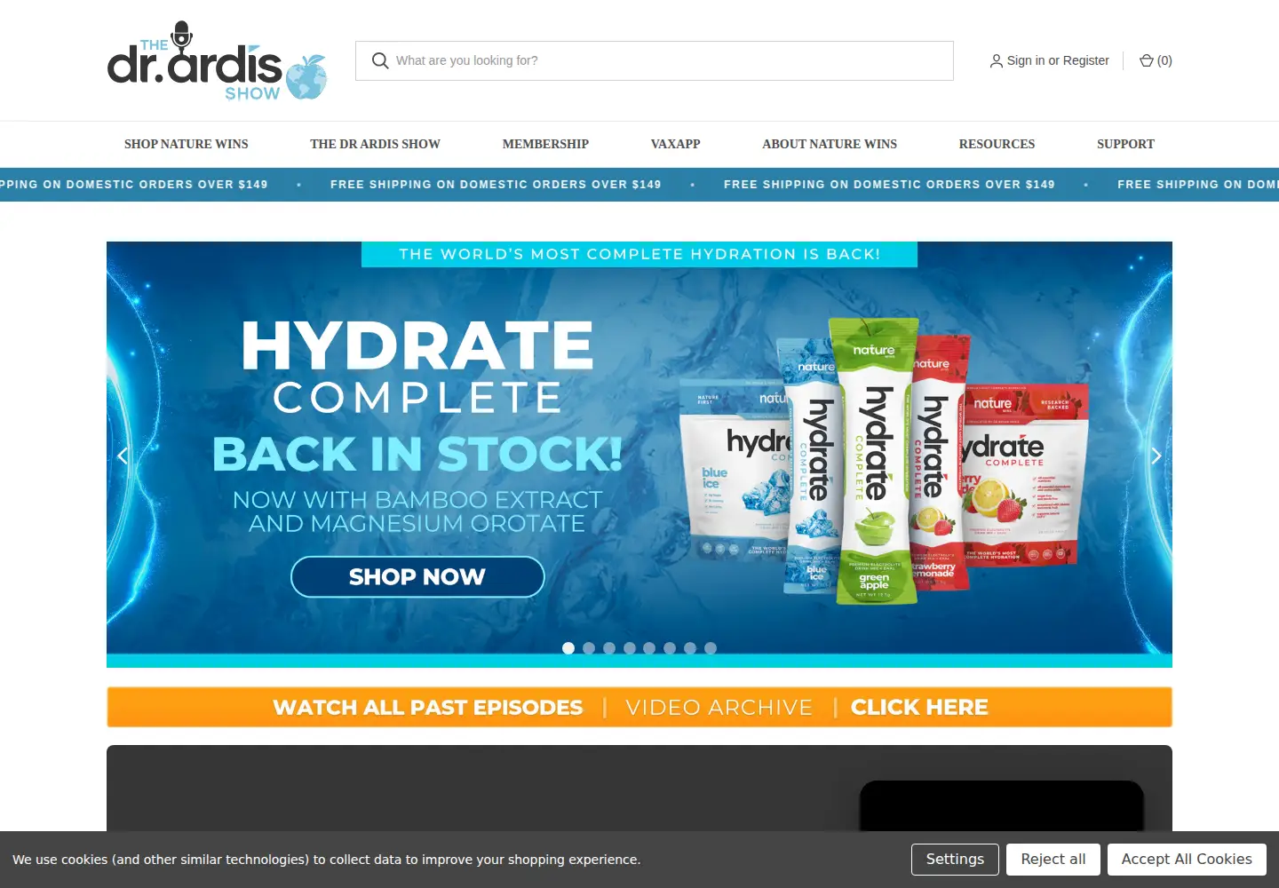 Screenshot of thedrardisshow.com