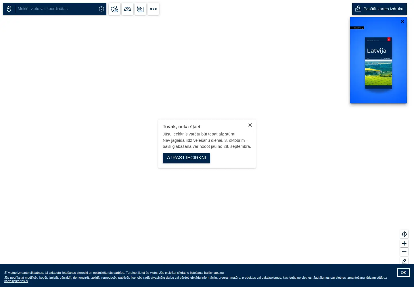 Screenshot of balticmaps.eu