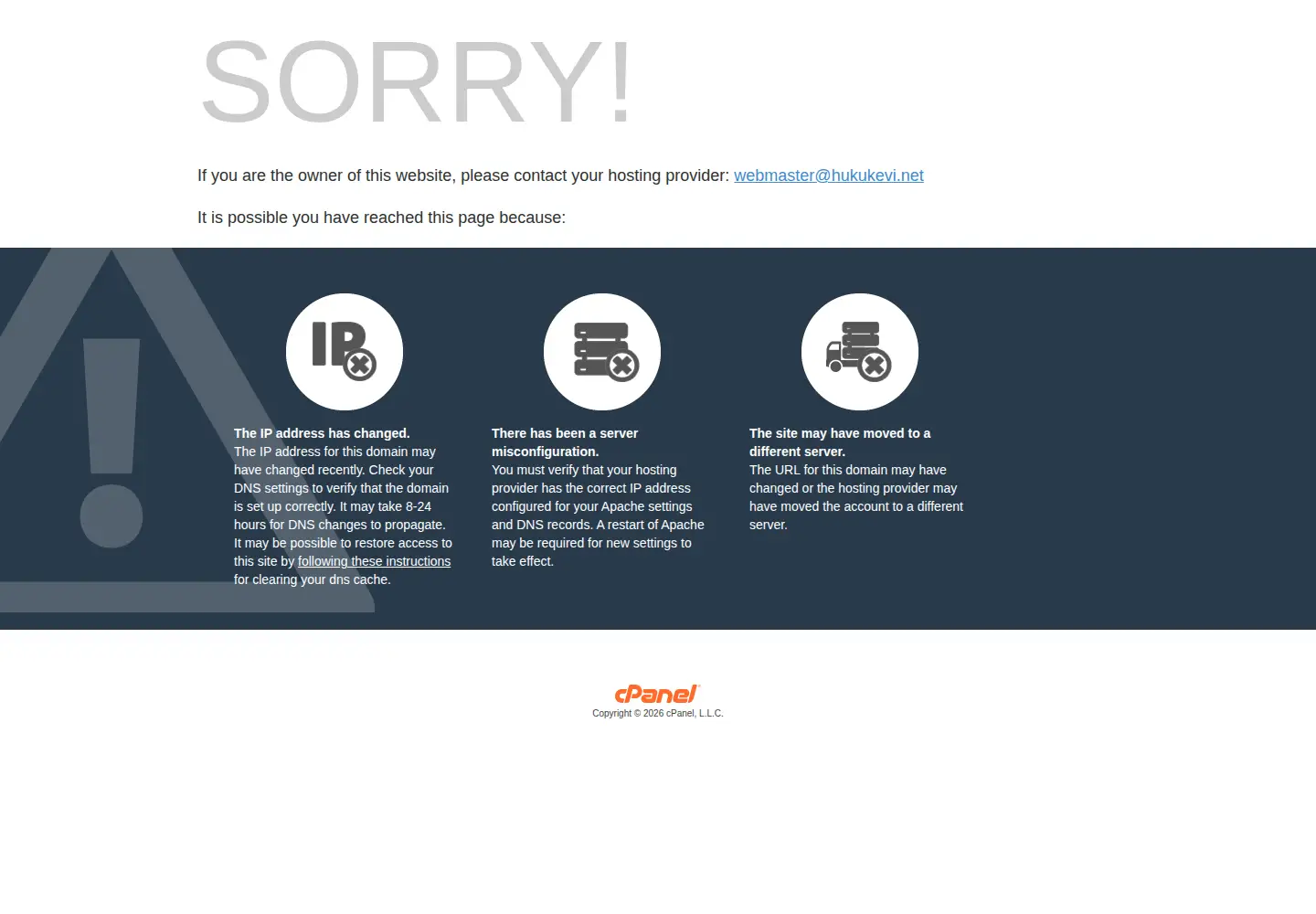 Screenshot of hukukevi.net