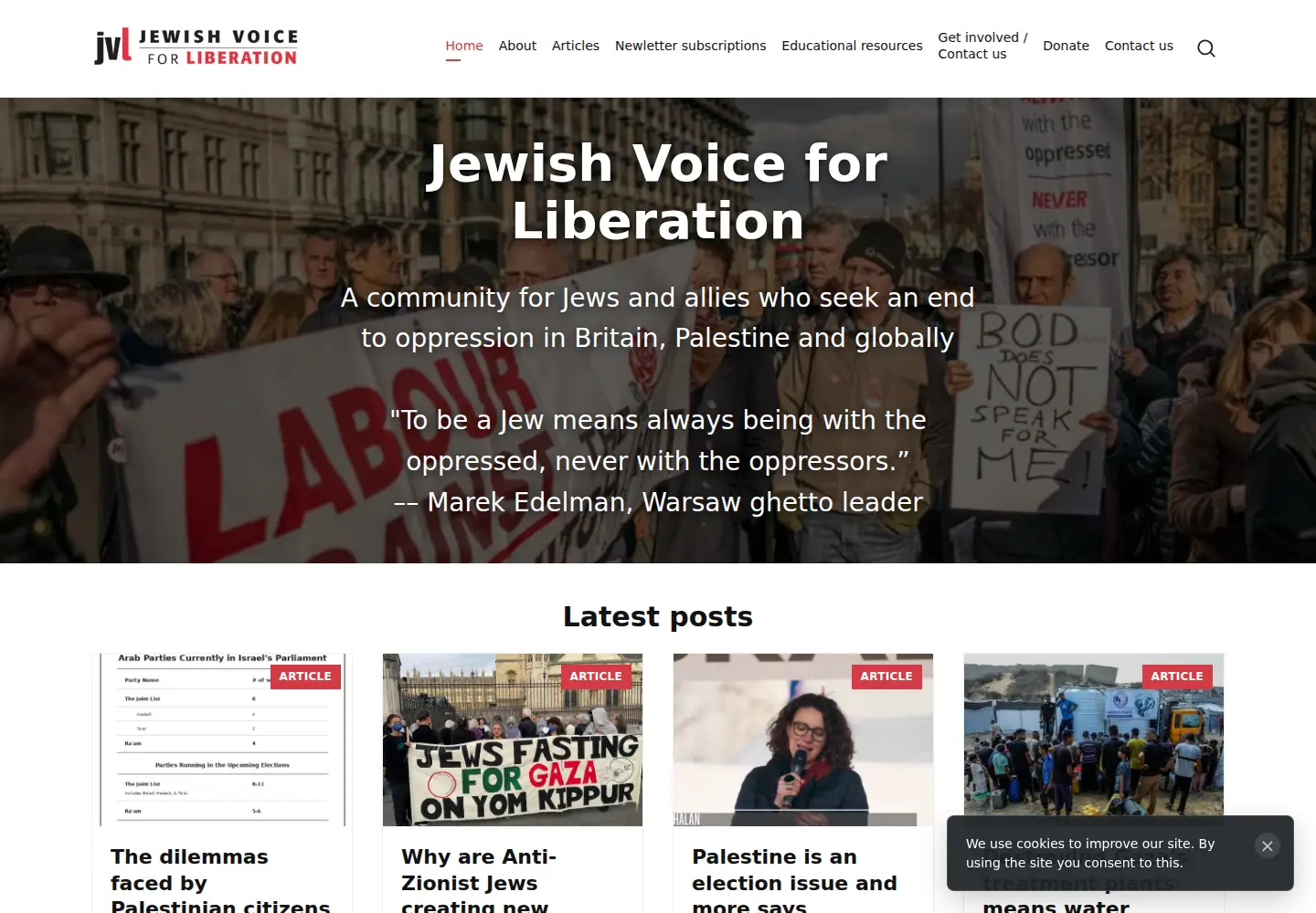 Screenshot of jewishvoiceforlabour.org.uk