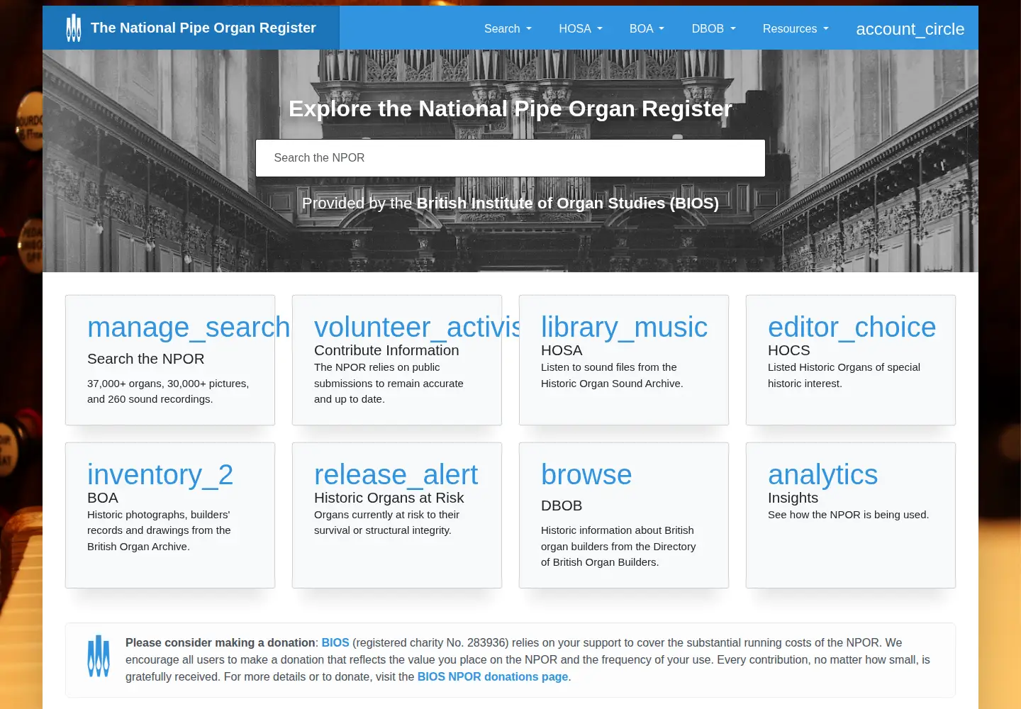 Screenshot of npor.org.uk