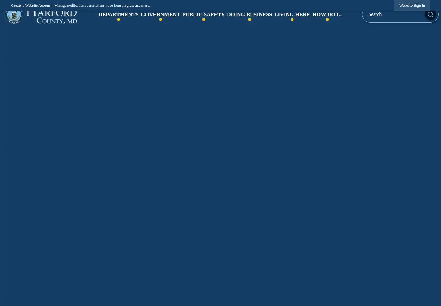 Screenshot of harfordcountymd.gov