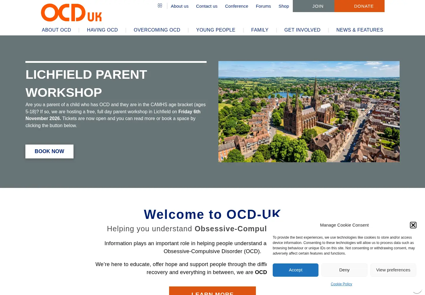 Screenshot of ocduk.org