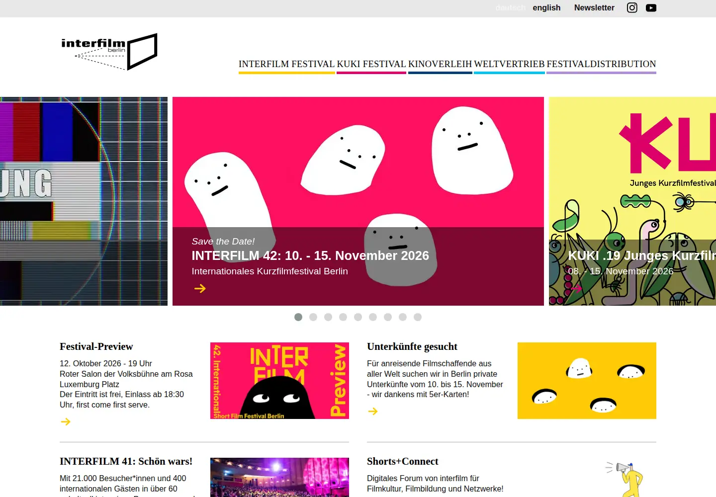 Screenshot of interfilm.de