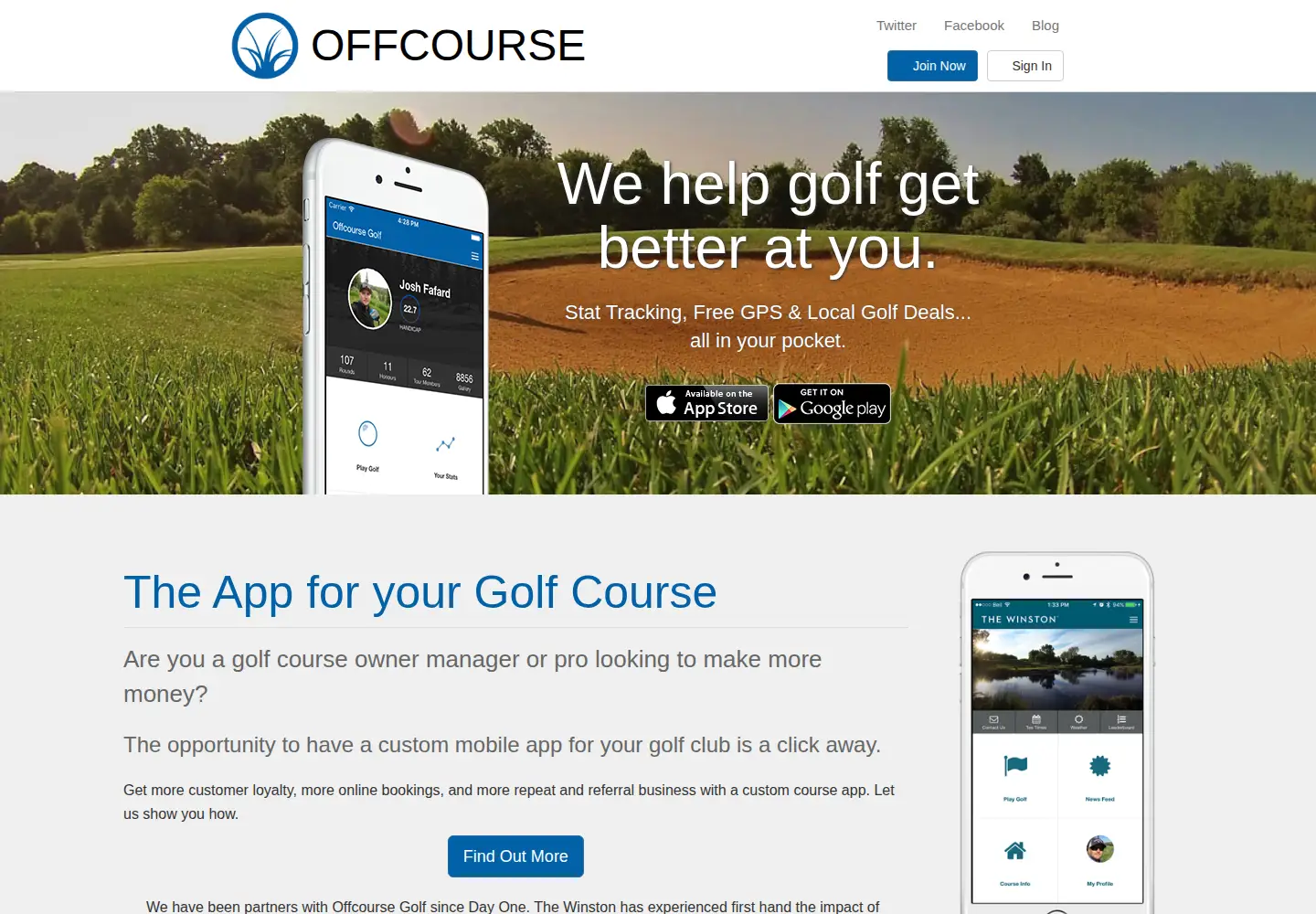 Screenshot of offcourse.co