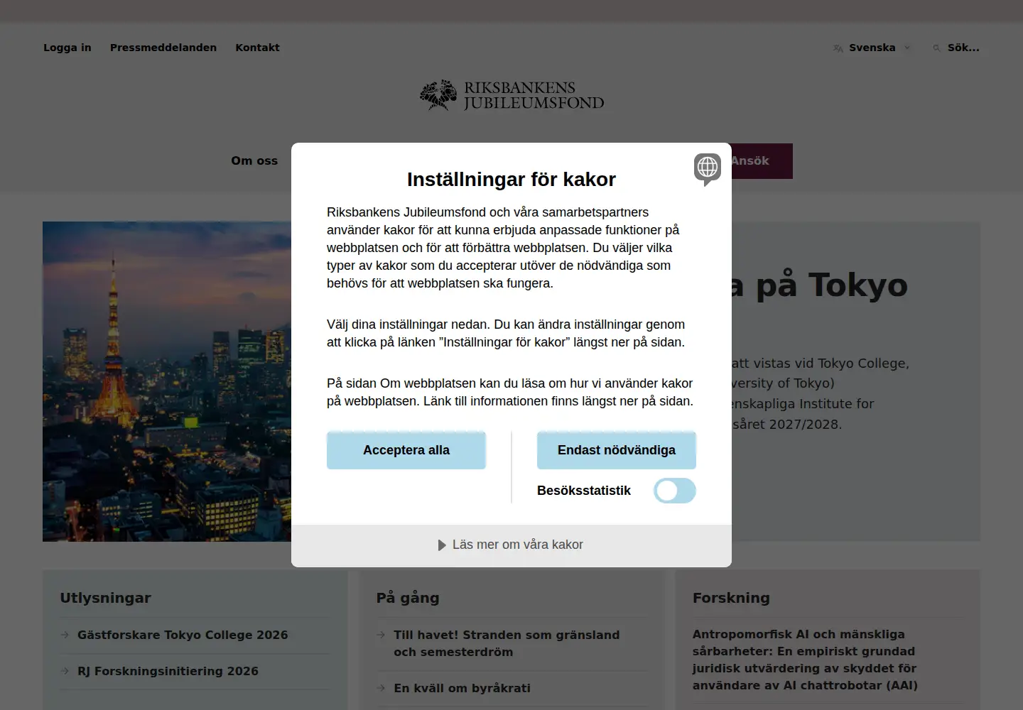 Screenshot of rj.se