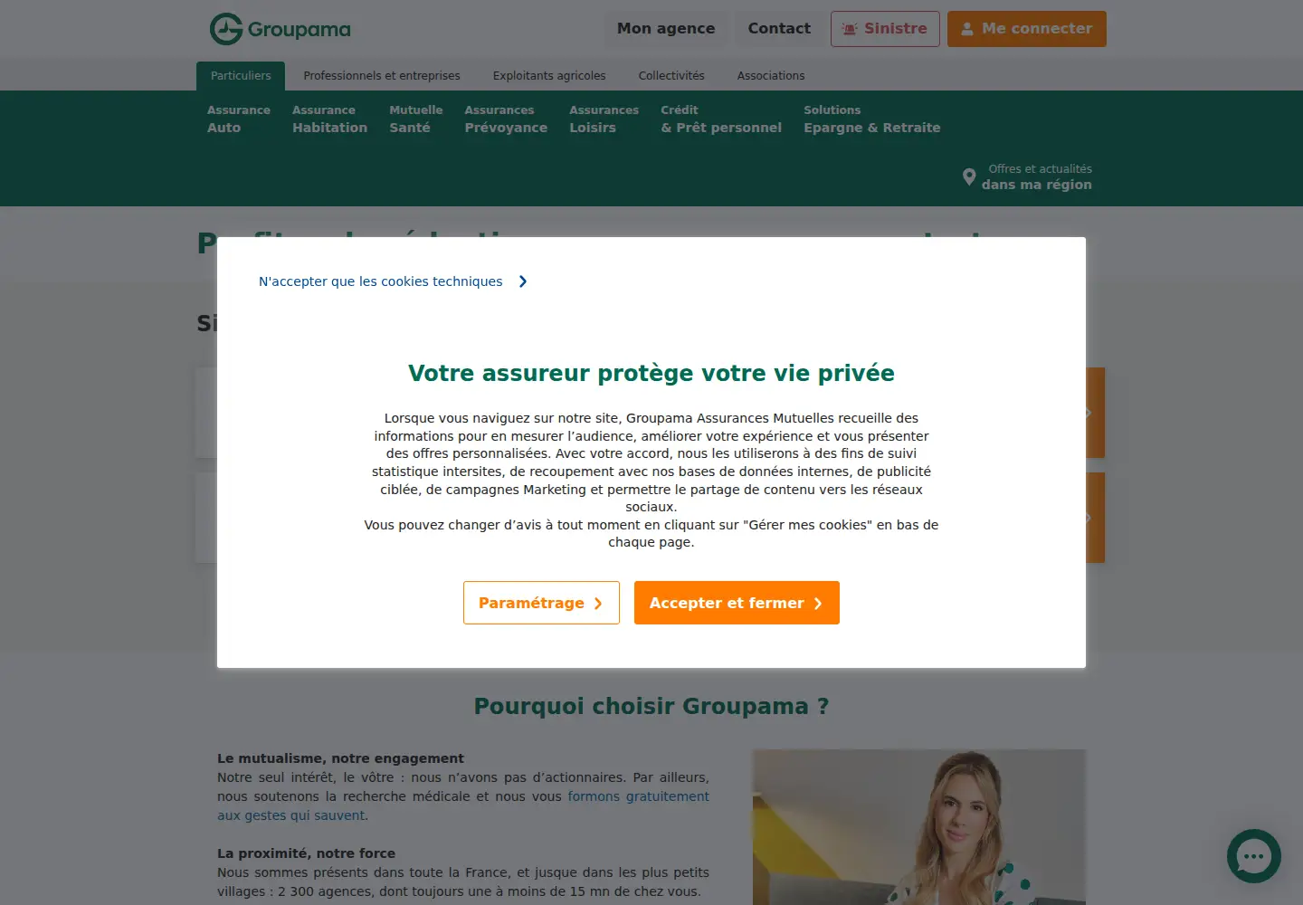 Screenshot of groupama.fr