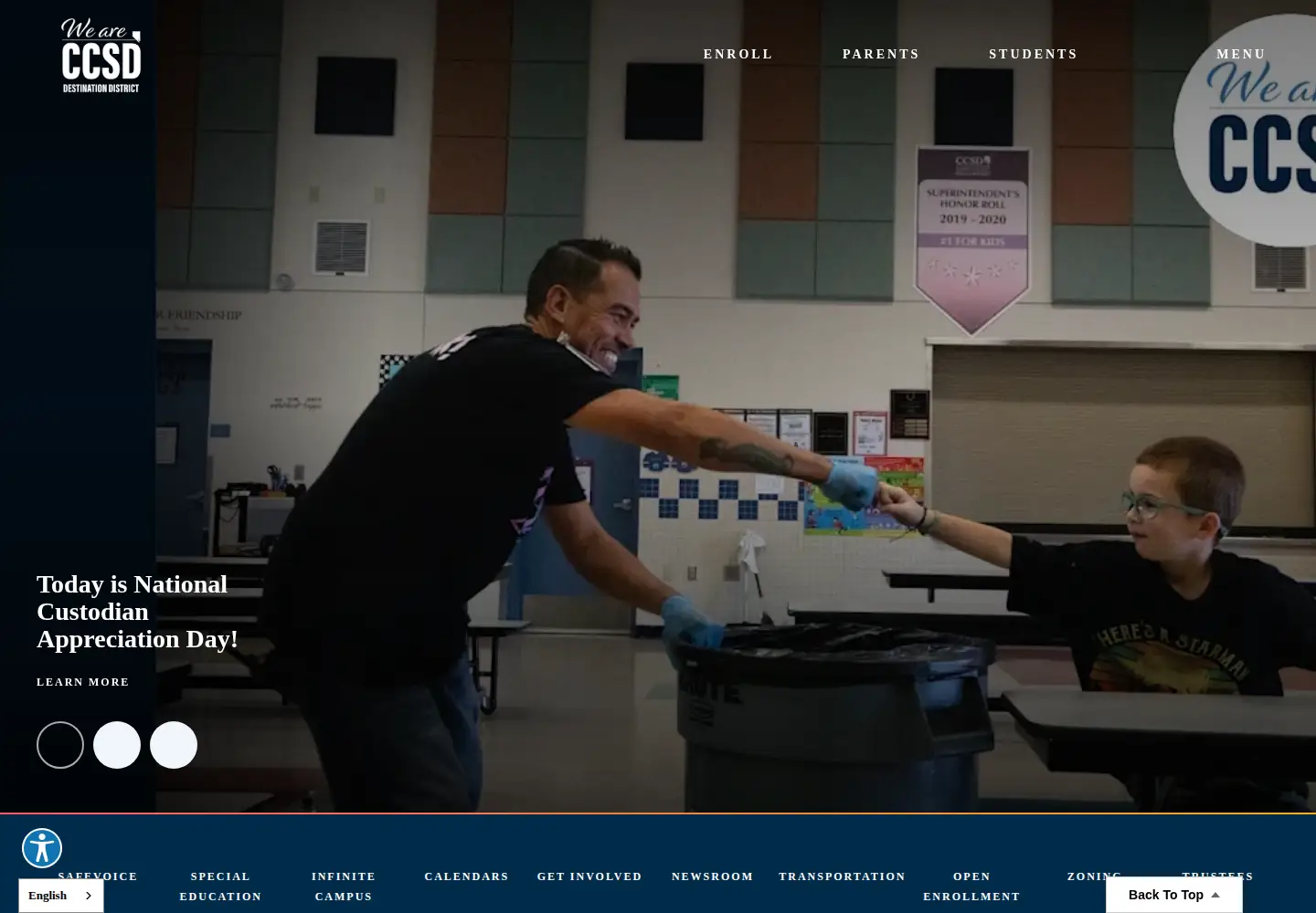 Screenshot of ccsd.net