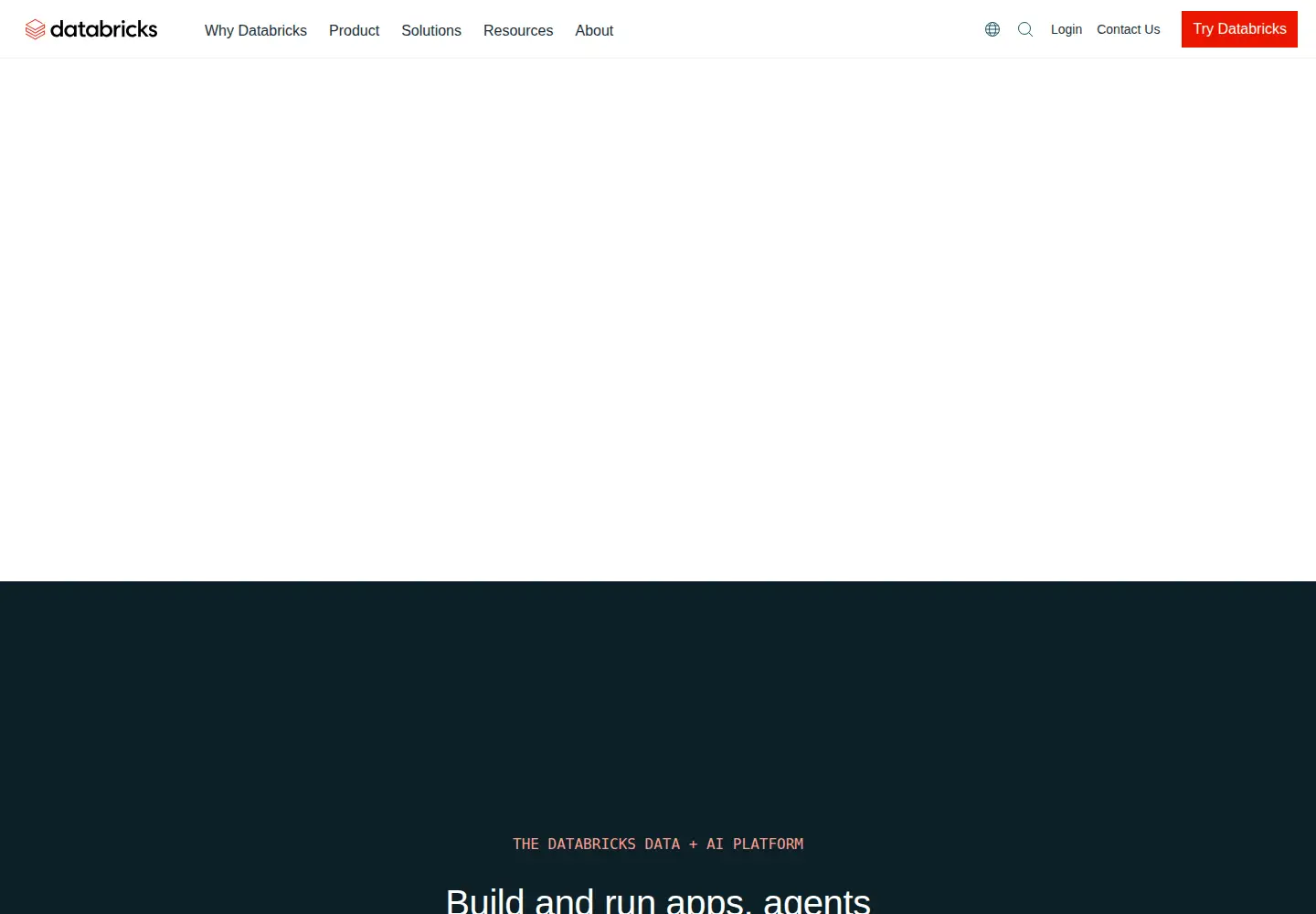 Screenshot of databricks.com