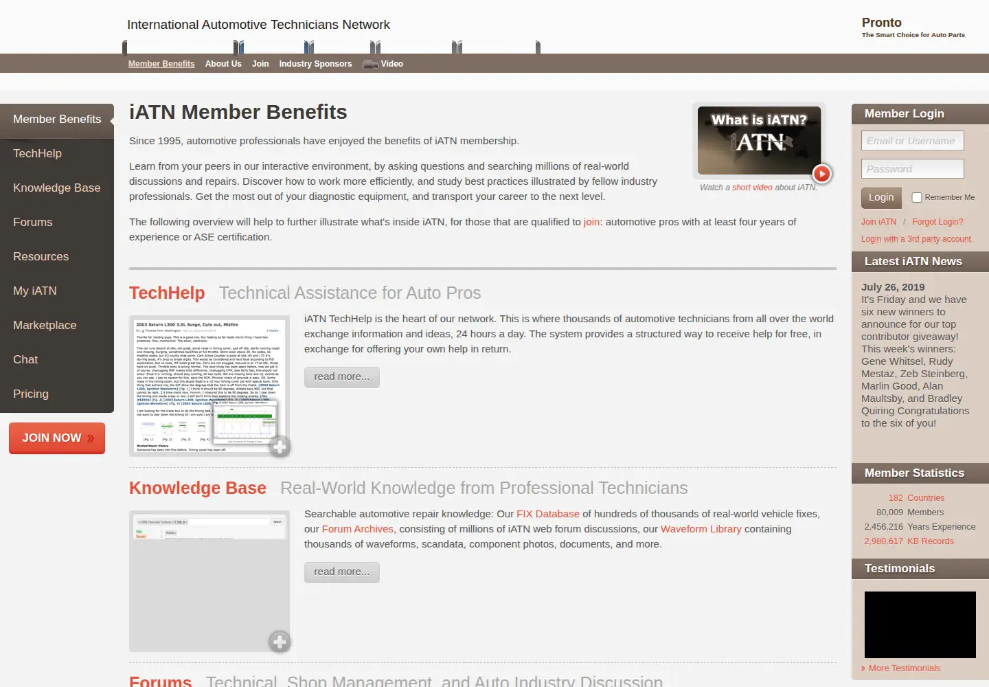 Screenshot of iatn.net