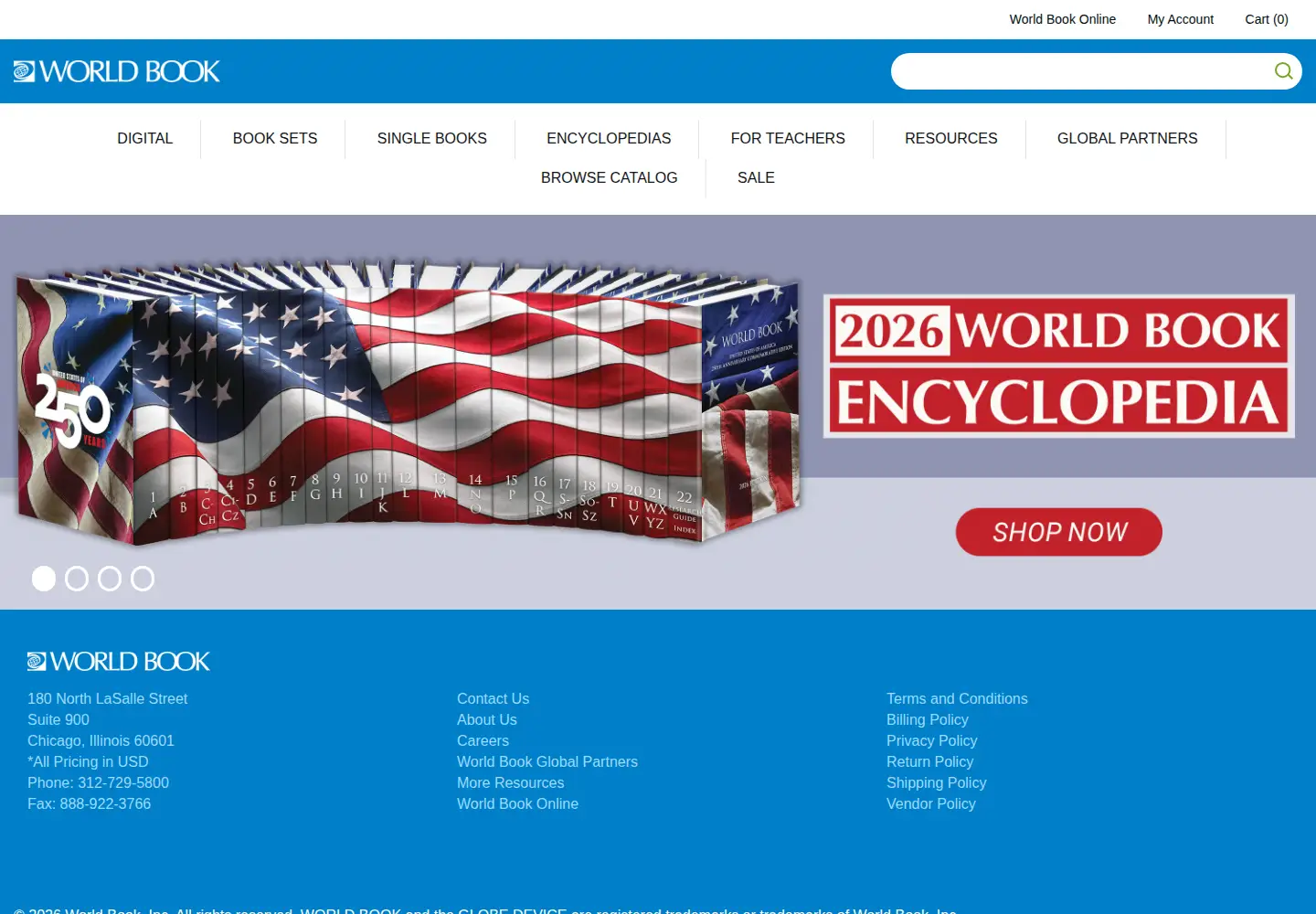 Screenshot of worldbook.com
