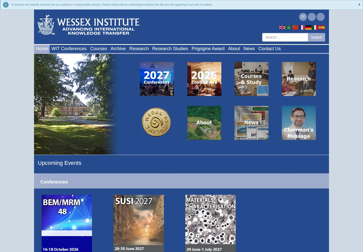 Screenshot of wessex.ac.uk