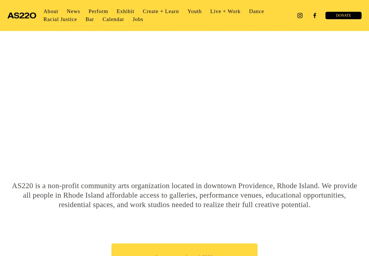 Screenshot of as220.org