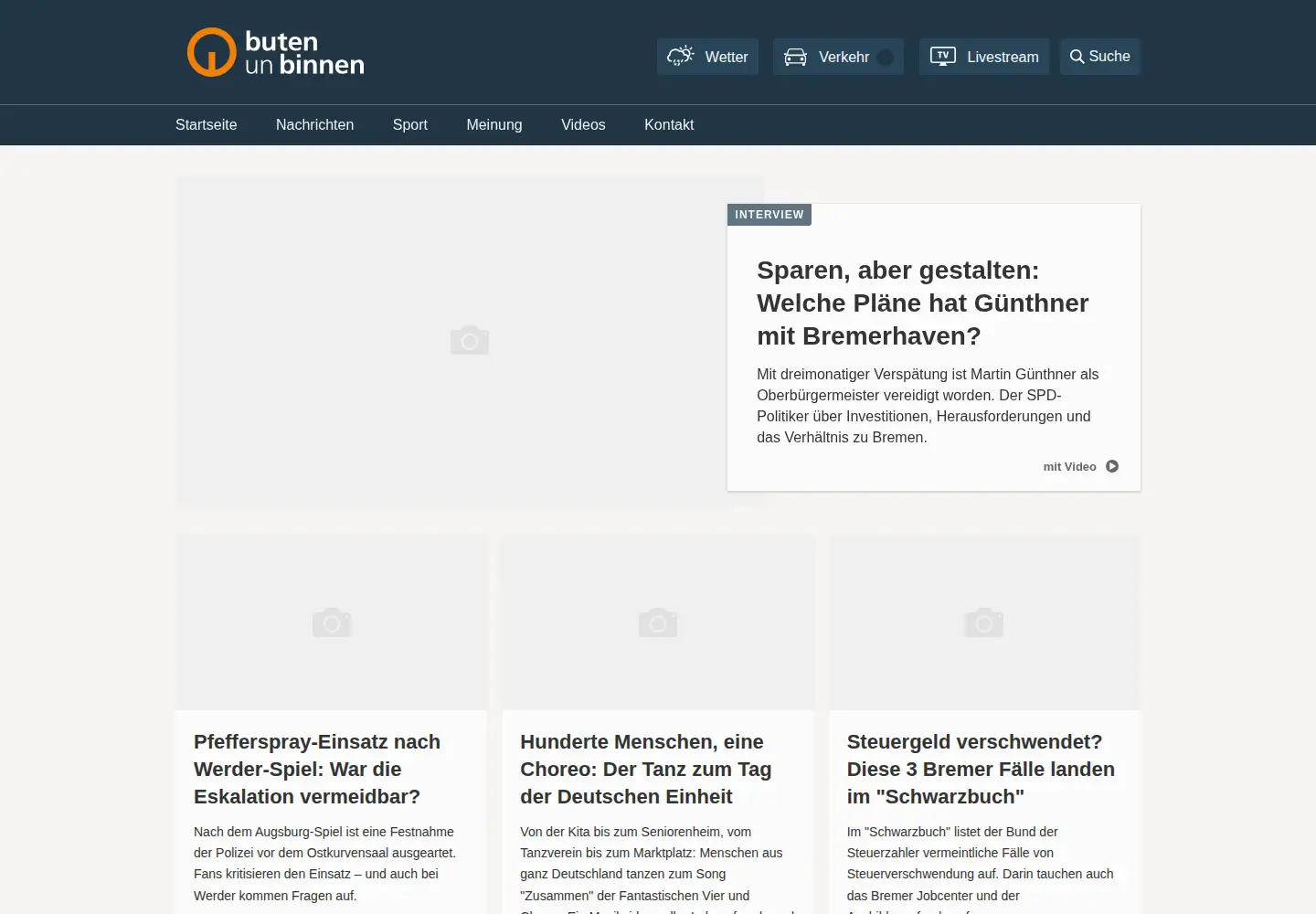 Screenshot of butenunbinnen.de