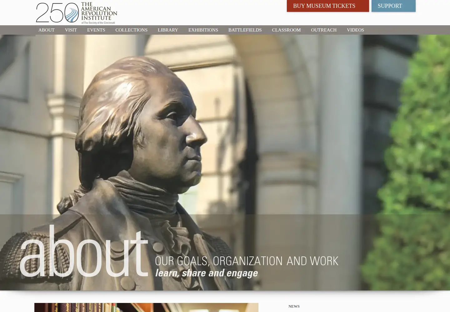 Screenshot of americanrevolutioninstitute.org