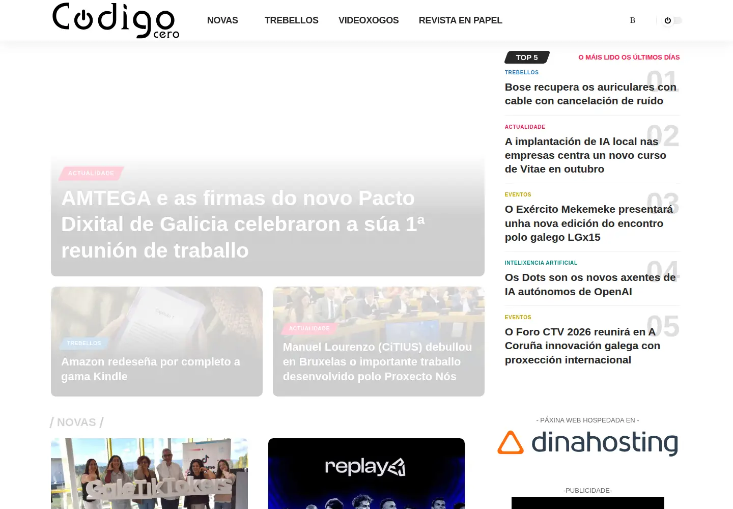 Screenshot of codigocero.com