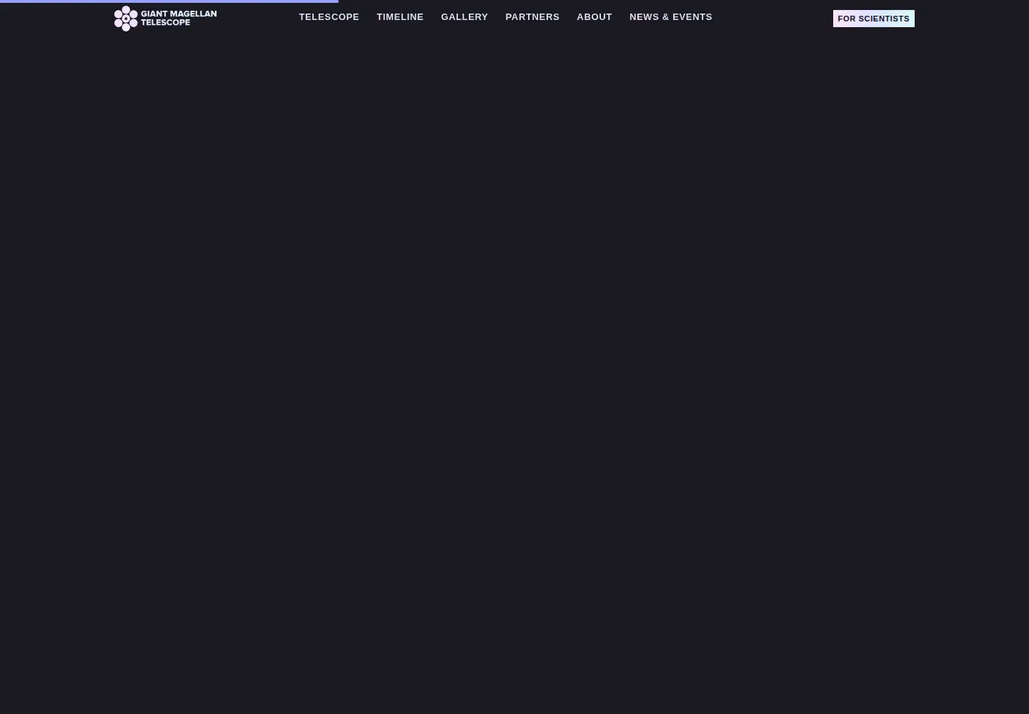 Screenshot of giantmagellan.org