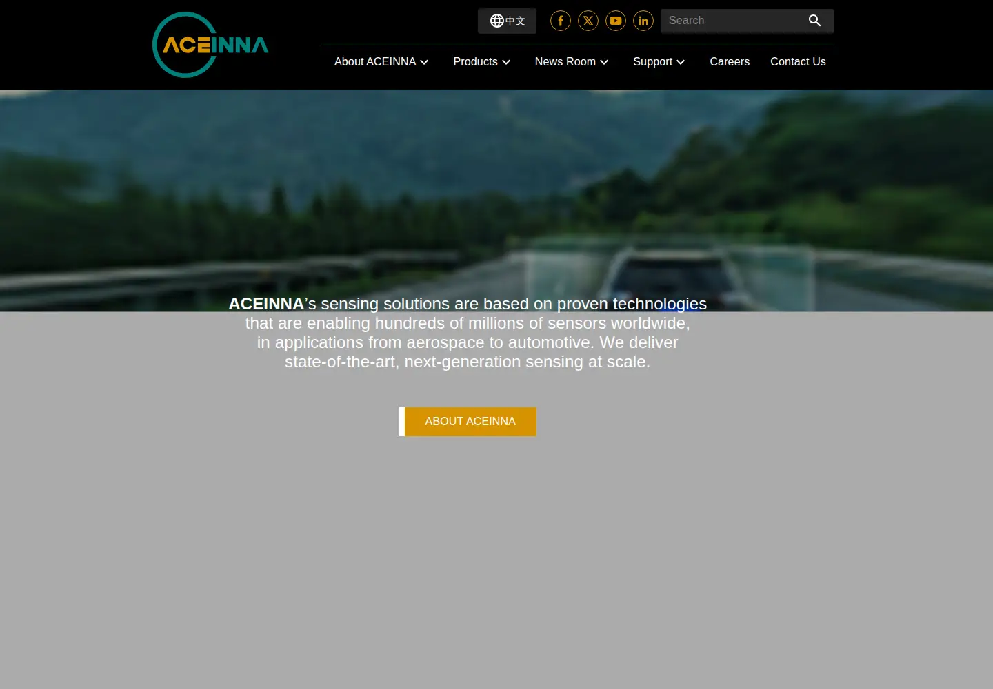 Screenshot of aceinna.com