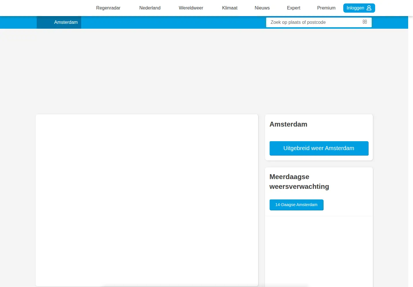 Screenshot of weerplaza.nl